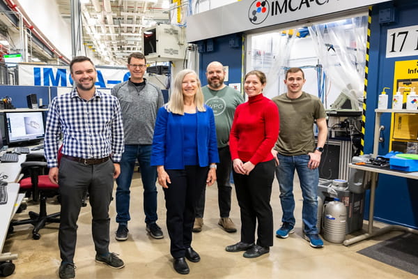 The IMCA-CAT beamline at the Advanced Photon Source is used by a collaboration of pharmaceutical companies for drug discovery.