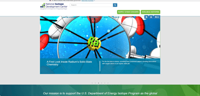 National Isotope Development Center (NIDC) website