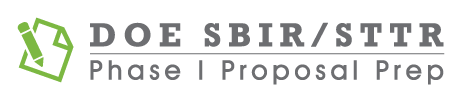DOE SBIR/STTR Phase I Proposal Prep
