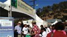 People at the Office of Science booth