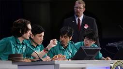 Four students at the National Science Bowl