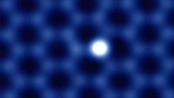 An image of silicon atoms