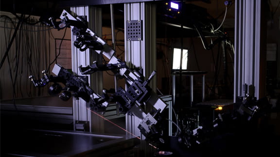 An photo of a high-resolution sum frequency generation spectrometer.