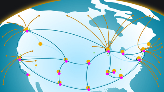 ESnet enables scientists at distant locations to coordinate research and analysis in real-time collaboration.