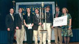 The 2002 National Science Bowl championship high school team.