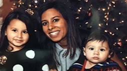 Dr. Shireen Haque, shown with her children, is an anesthesiologist in Marietta, Georgia. 