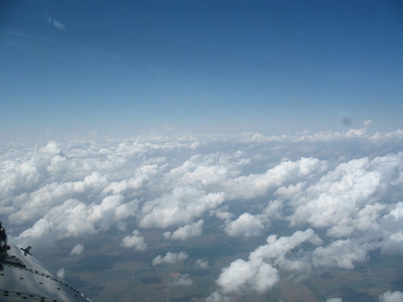 Shallow cumulus clouds gather over the Southern Great Plains atmospheric observatory.