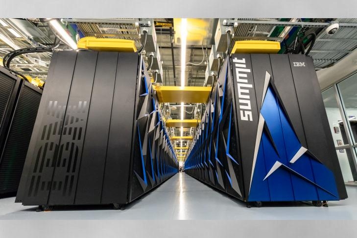 Summit supercomputer at Oak Ridge National Laboratory 