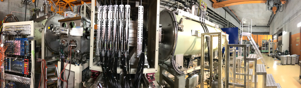 This instrumentation at Japan’s Radioactive Isotope Beam Factory in Wako, Japan, was used in an experiment to create an exotic magnesium isotope. (Credit: Heather Crawford/Berkeley Lab) )