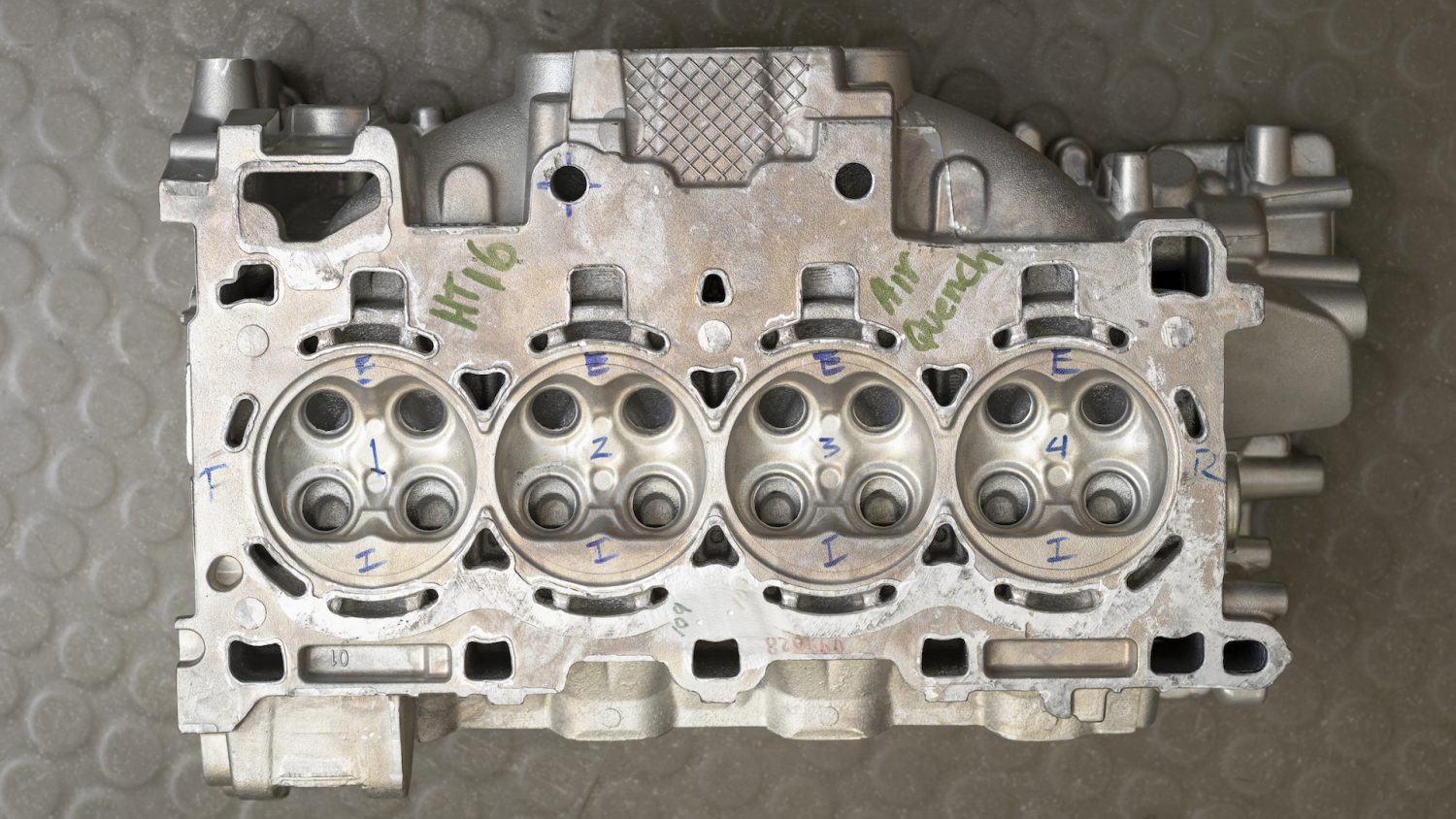 A cast cylinder head made from 16HT, an alloy in the ACMZ family. Image Credit: Carlos Jones, ORNL