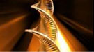 Illustration of a copper double helix