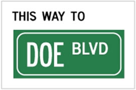 This way to DOE Blvd