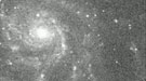Black and white depiction of the galaxy