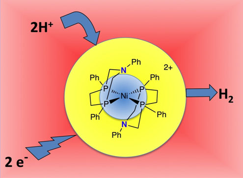 Schematic showing catalyst operation.