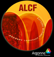 Yellow and orange sphere with pinnacles of darker color for ALCF cover.