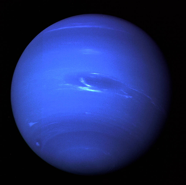 Dark blue sphere on black background