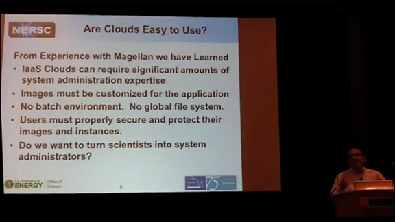 Video of Megellan Report on Cloud Computing