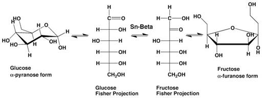 Conversion of glucose to fructose