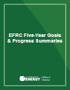EFRC Five-Year Goals and 2012 Progress Summaries Cover