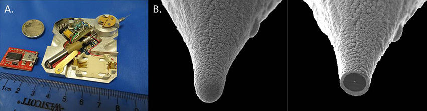 The new patent includes a compact programmable NANOrotator that allows the fabrication of “smart” tips.