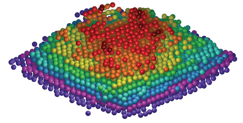Working with Molecular Foundry staff, an international team of users utilized the TEAM 1 microscope to plot the exact coordinates of nine layers of atoms with a precision of 19 trillionths of a meter.