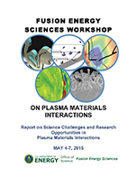 FES Workshop: on plasma materials interactions Msy 2015