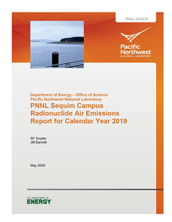 PNNL Sequim Campus Radionuclide Air Emissions Report for Calendar Year 2019