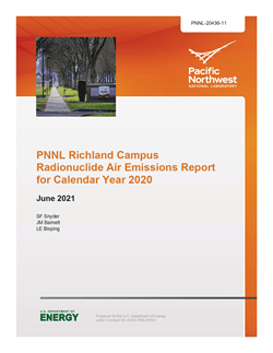 PNNL Richland Campus Radionuclide Air Emissions Report for Calendar Year 2020