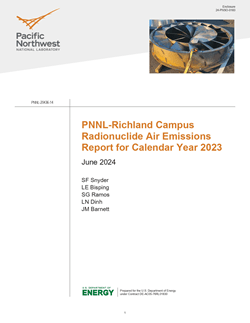 PNNL Richland Campus Radionuclide Air Emissions Report for Calendar Year 2023