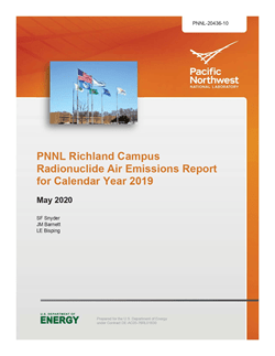 PNNL Richland Campus Radionuclide Air Emissions Report for Calendar Year 2019