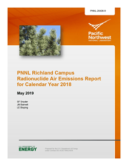 PNNL Campus Radionuclide Air Emissions Report for Calendar Year 2018