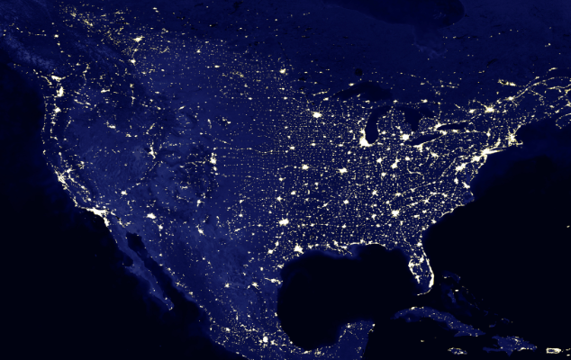 map of the US power grid