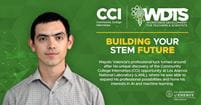 Mayolo Valencia, CCI participant at Los Alamos National Laboratory (LANL): Mayolo Valencia's professional luck turned around after his unique discovery of the Community College Internships (CCI) opportunity at Los Alamos National Laboratory (LANL), where he was able to expand his professional possibilities and hone his interests in AI and machine learning.